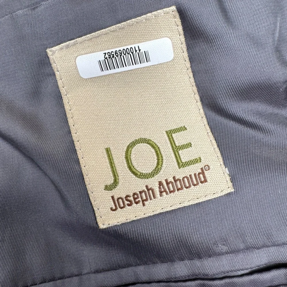 JOE Joseph Abboud Blazer Mens 40R Charcoal Grey Pinstripe 100% Wool Sport Coat